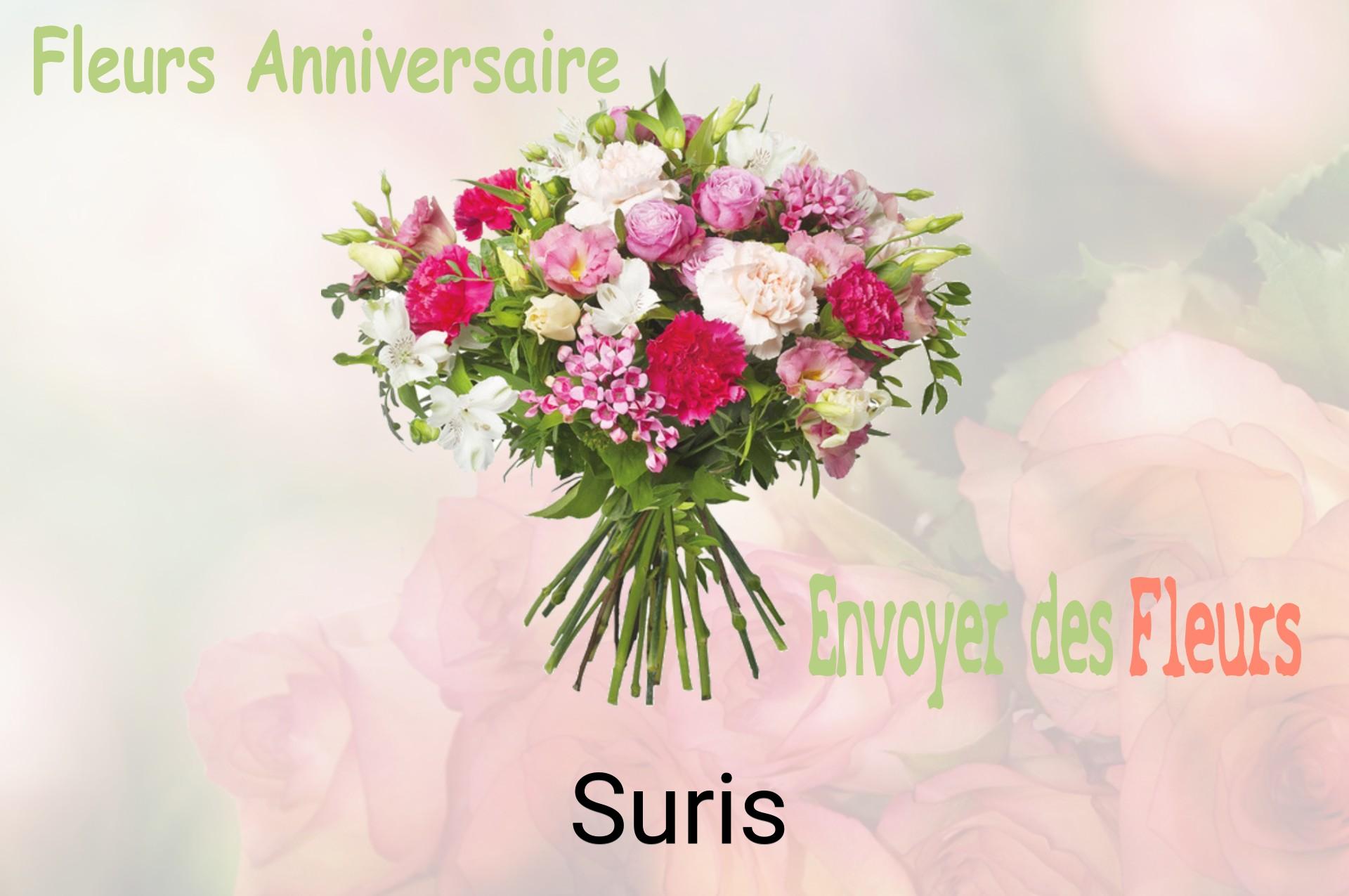 Bouquet de fleurs d’anniversaire livré à Suris